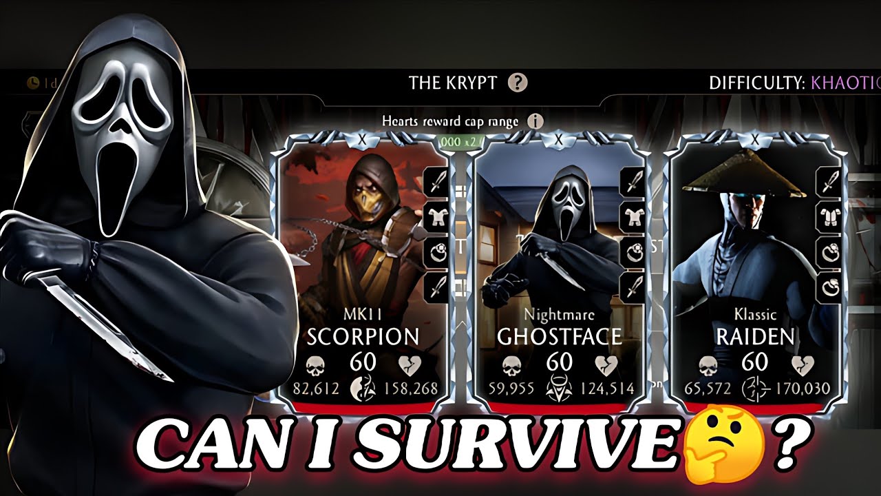 MK Mobile Khaotic Krypt Gameplay😈 BEST TEAM – CAN I SURVIVE?