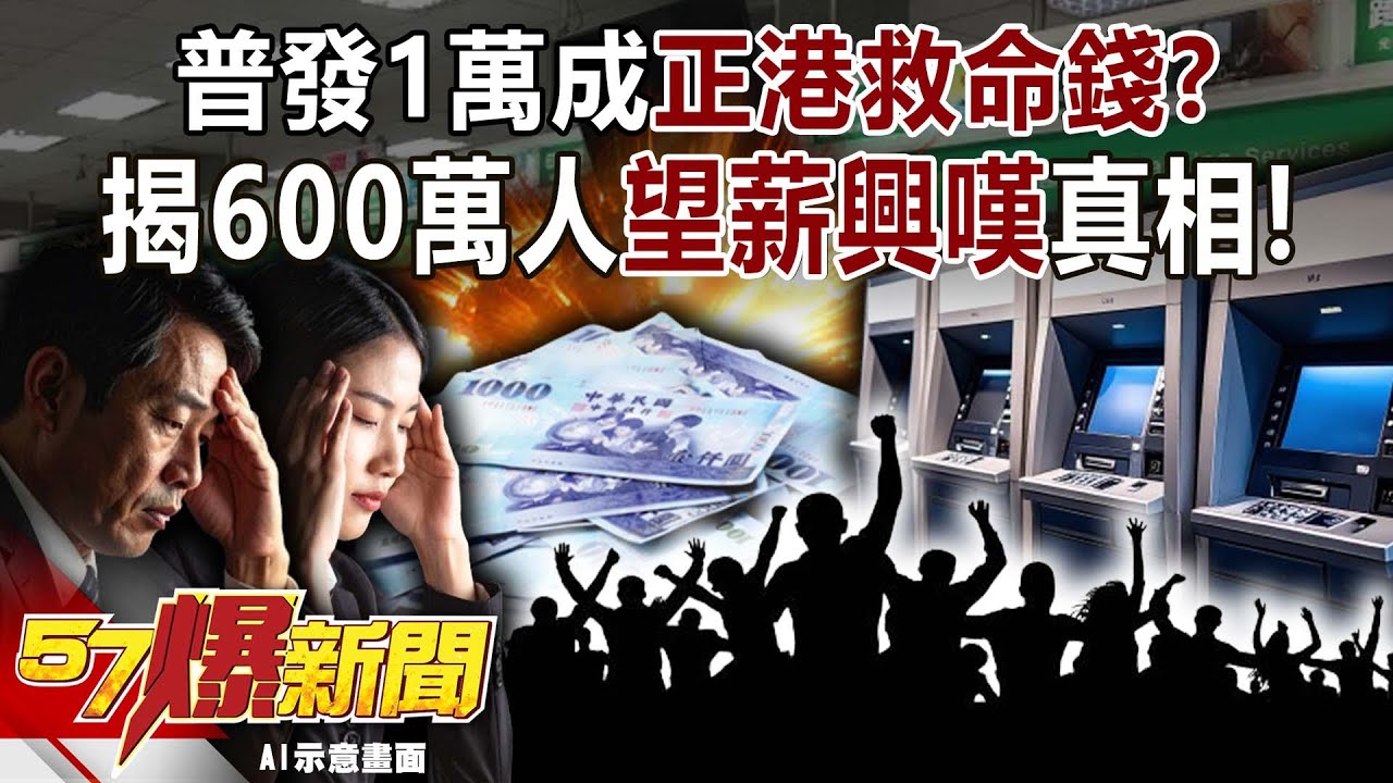 普發1萬成「正港」救命錢！？揭600萬人「望薪興嘆」真相！-黃世聰 羅旺哲 殷乃平 徐俊相《57爆新聞》20251117-1