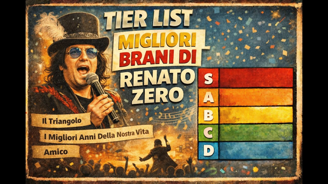 Tier List Miglliori brani di Renato Zero