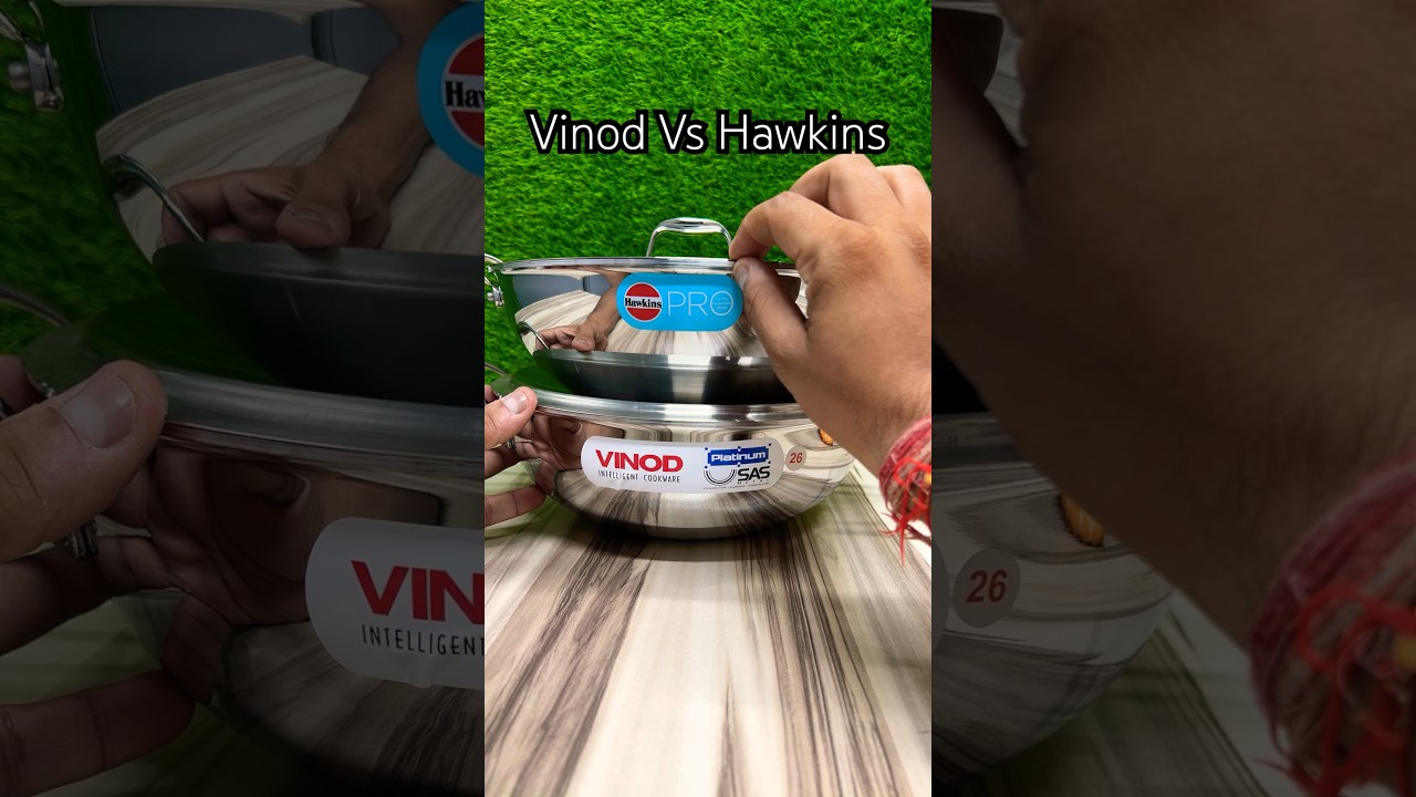 Хокинс против Винода тройной кадай Сталь кадай #vinodkadai #hawkinstriply # #hawkinscooker #kitch...