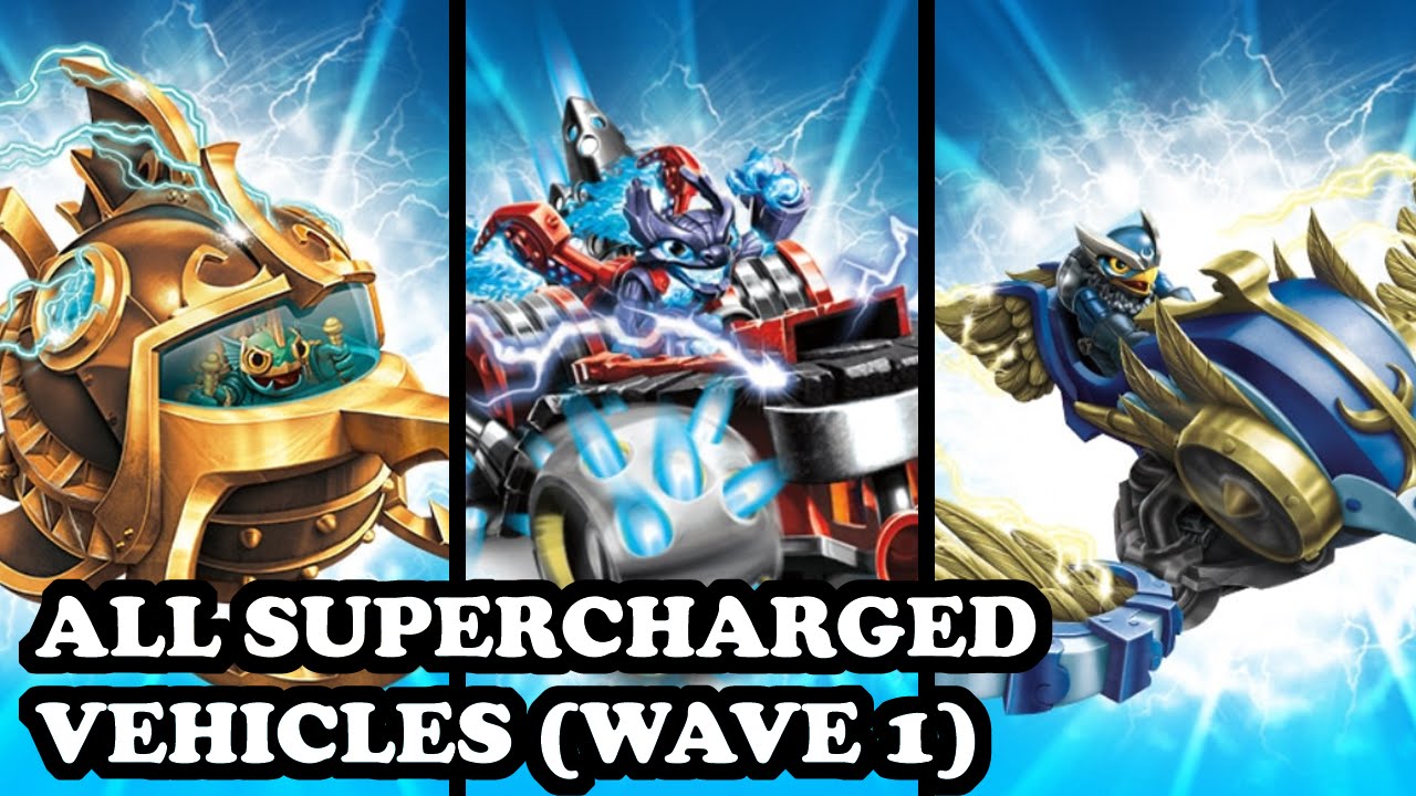 Skylanders Superchargers - All Wave 1 Supercharged Vehicles GAMEPLAY