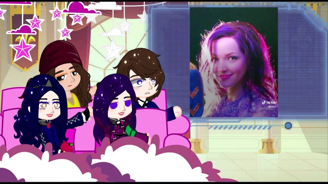 Descendants 1 characters react to their future | Gacha Nebula