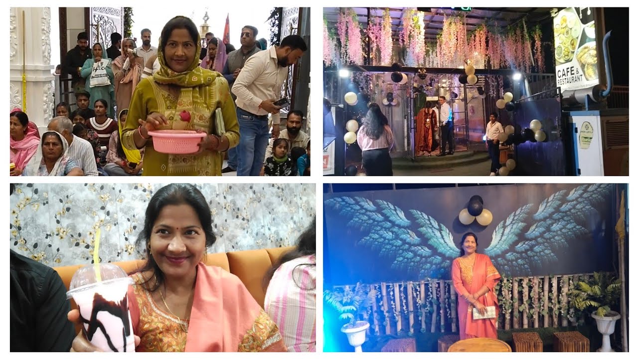पहले गए खाटू श्याम मंदिर में दर्शन के लिए ओर फिर किया अपने देवर देवरानी की सालगिराह पर फुल एंजॉय l