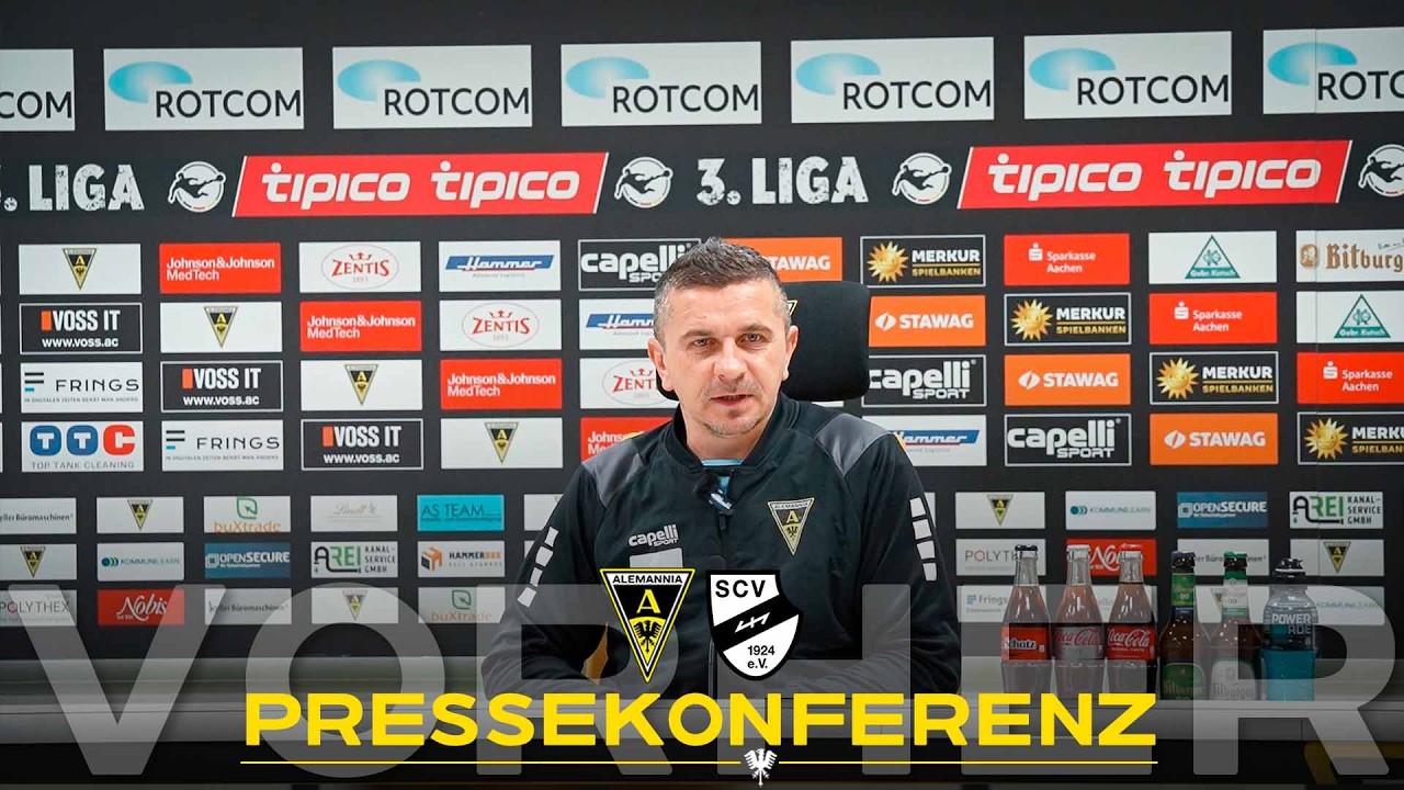 Pressekonferenz vor Alemannia Aachen - SC Verl