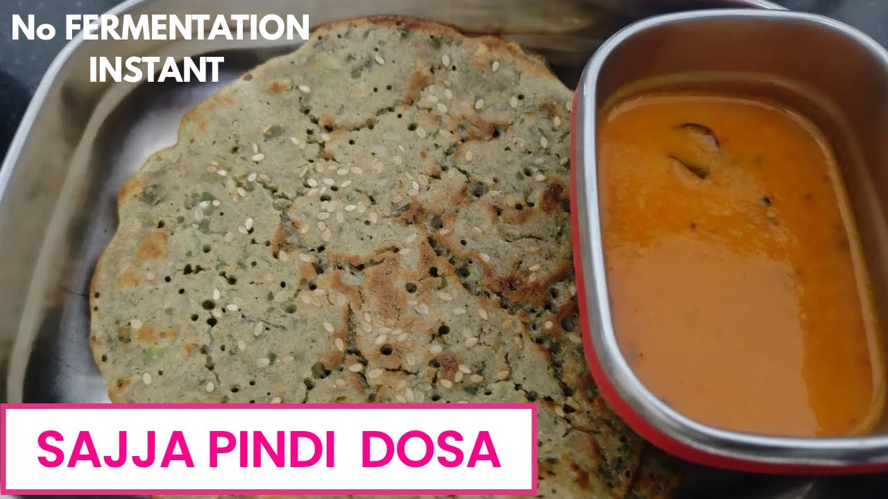 No FERMENTATION instant  healthy bajra Dosa | పులియబెట్టడం లేకుండ సజ్జ దోస@fascinating flavours