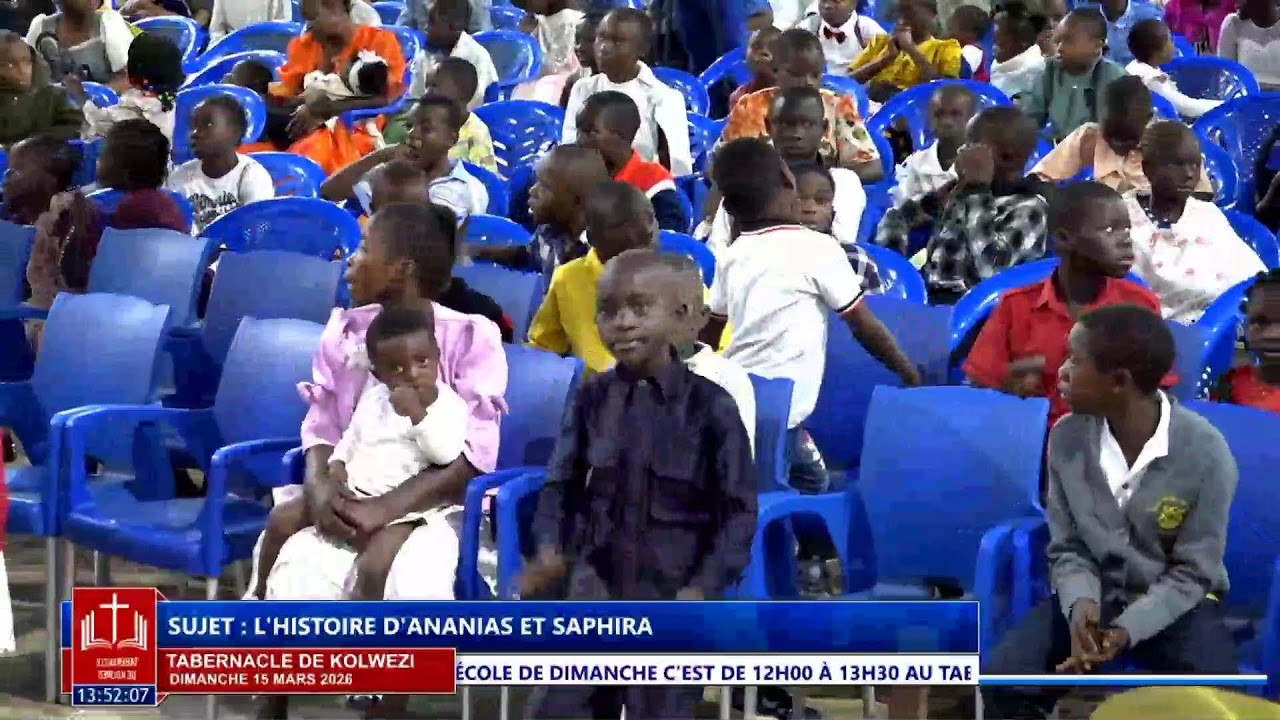 Dimanche 15 mars 2026- ECOLE DE DIMANCHE