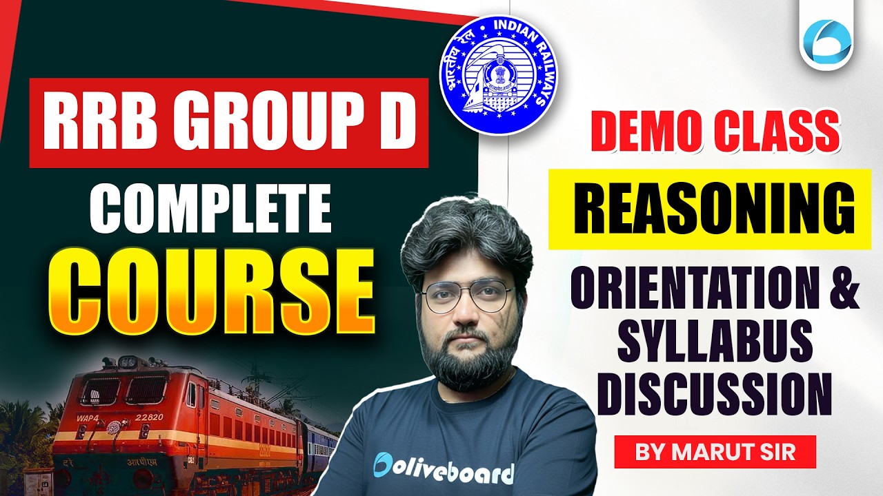RRB Group D – Complete Course | Demo Class | Reasoning | Orientation & Syllabus Discussion