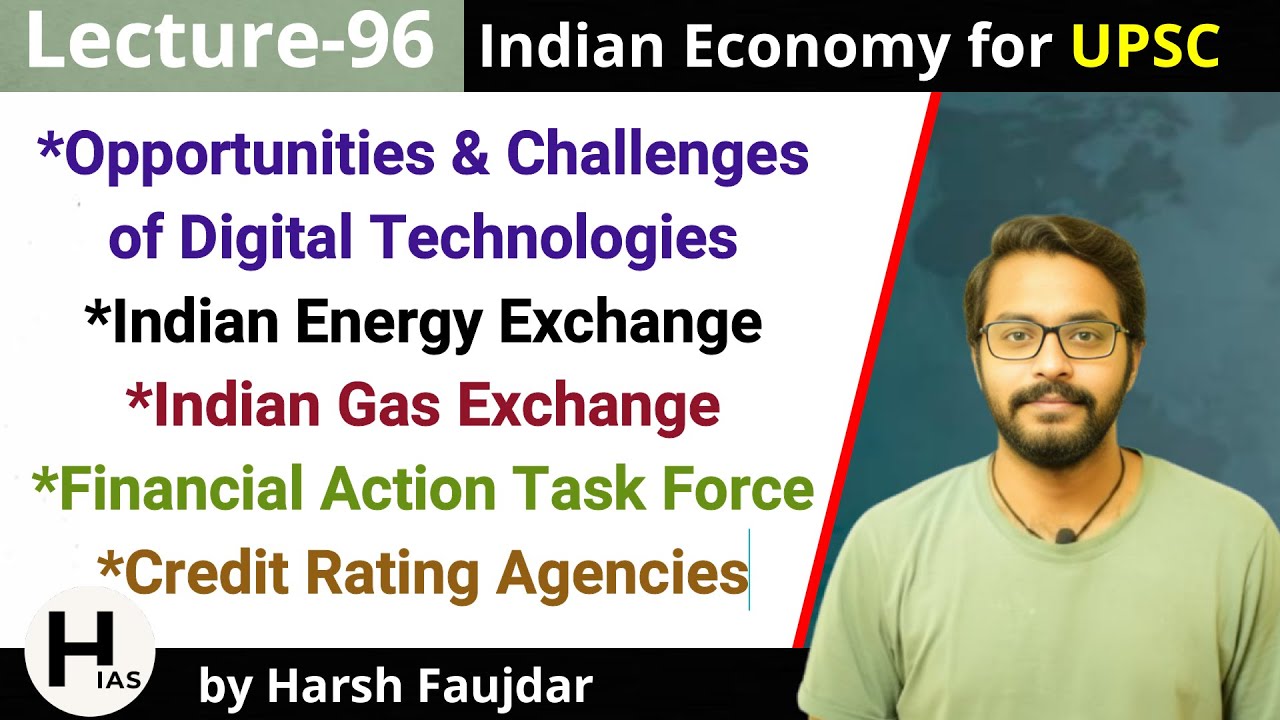 E96- Digital Technologies in Banking, FATF, Indian Gas Exchange | Indian Economy for UPSC