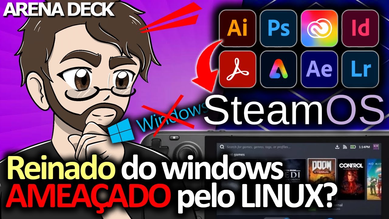 O FIM DO WINDOWS!? Pacote ADOBE pode ganhar COMPATIBILIDADE com o LINUX! | Arena Deck