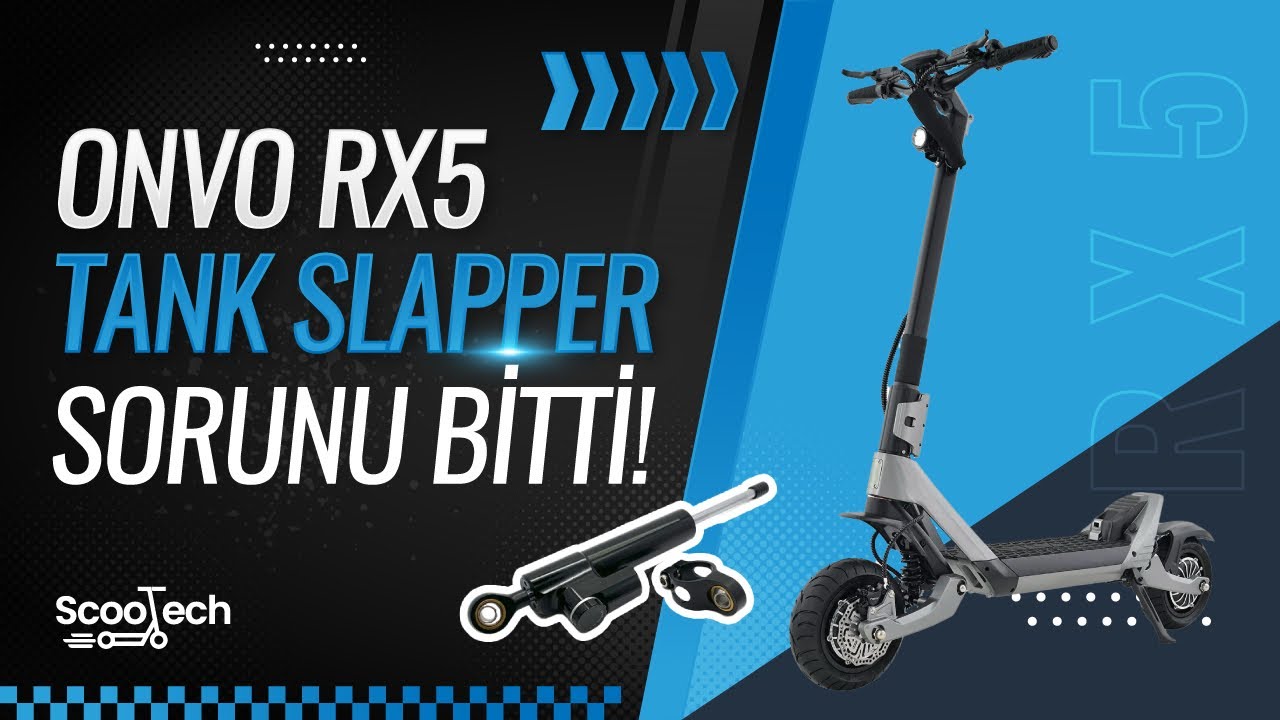 Onvo RX5’te Gidon Sallanmasına SON! 🛴 Damper Monatajı