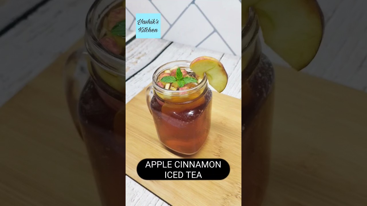 Apple Cinnamon Iced Tea 😋 #shorts