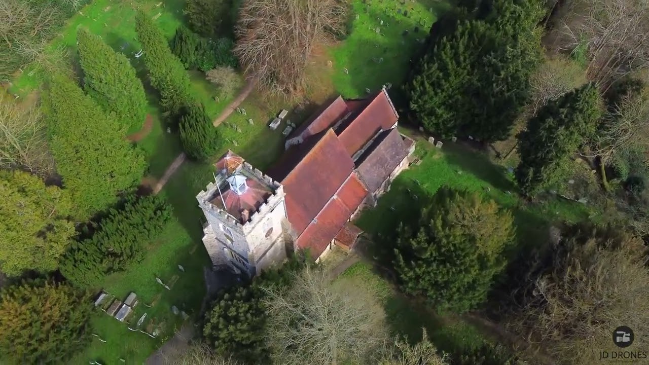 JD Drones : St Mary the Virgin Church, Worplesdon, Guildford, Surrey 