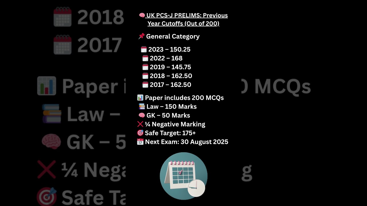 UK PCS-J Prelims Cutoff | Judiciary Exam 2025 | Uttarakhand Judiciary Preparation