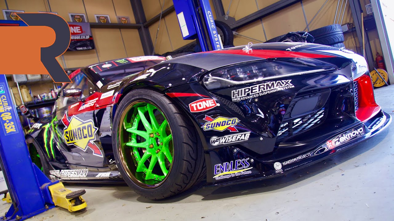 Daigo Saito’s 2JZ Supra Pro Drift Cars for 2020 are INSANE! | Tokyo Garage Tour