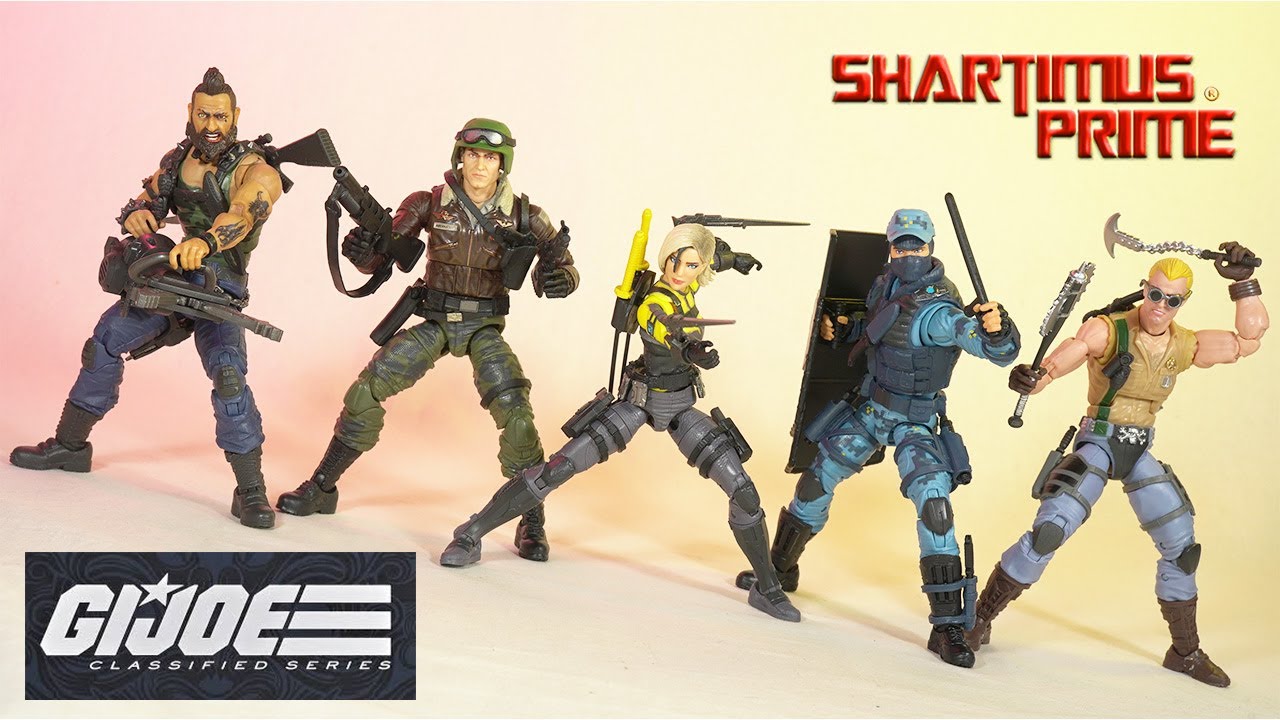 Figure Line of the Year? GI Joe Classified 101-106 Ripper Hawk Helix Shockwave Buzzer Figure Review