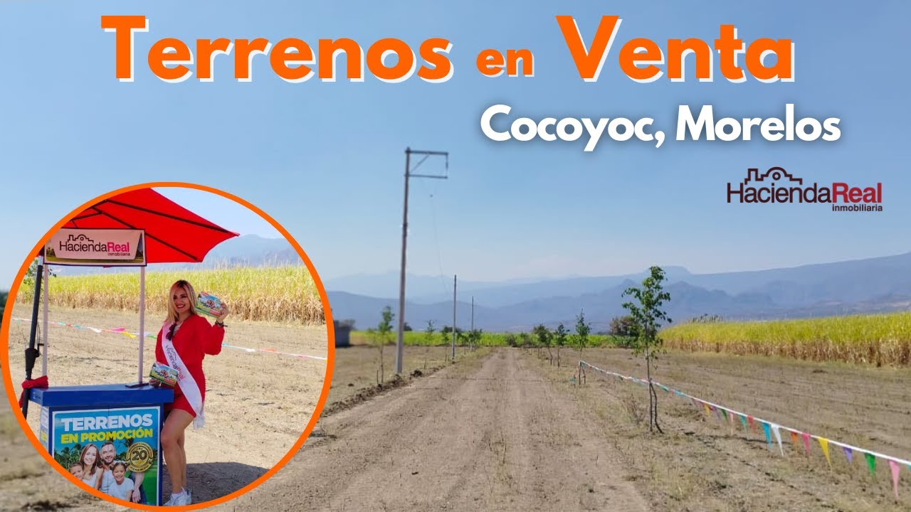 ❗Terrenos en Venta ❗ desarrollo: Paraíso Real 5 🌴🌿🌷 ubicados en Cocoyoc Morelos a 4 min de Soriana