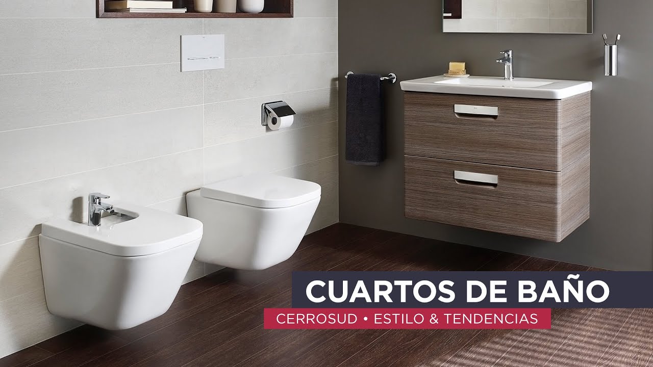 Ambientaciones. Ideas para cuartos de baño  Diseño con porcellanatos y griferías que son tendencia.