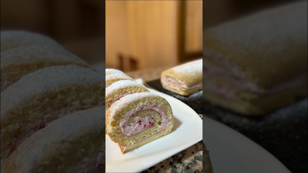 Rollad&euml; me mjedra | #rollcake #yummy #cakelover #creative #kek #cookingrecipes #recipe #food