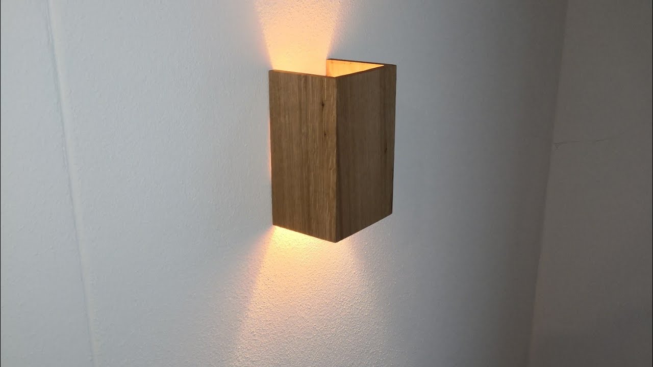 How to Make Wooden Lamp | Stair Wall Lamp | Step by Step | DIY Decoration Idea | Wandleuchte