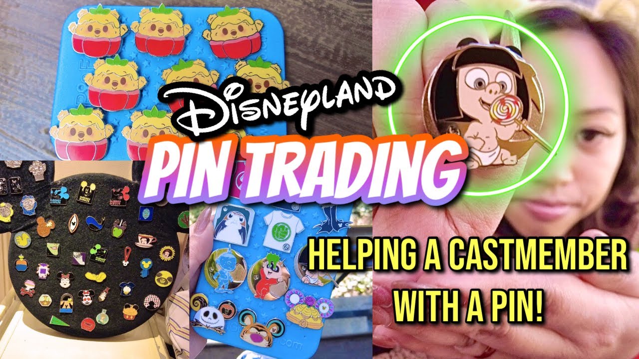 🕵🏻‍♀️I helped a CASTMEMBER!|Disneyland Pin Boards & Trivia| Trading with Guests #disneypintrading