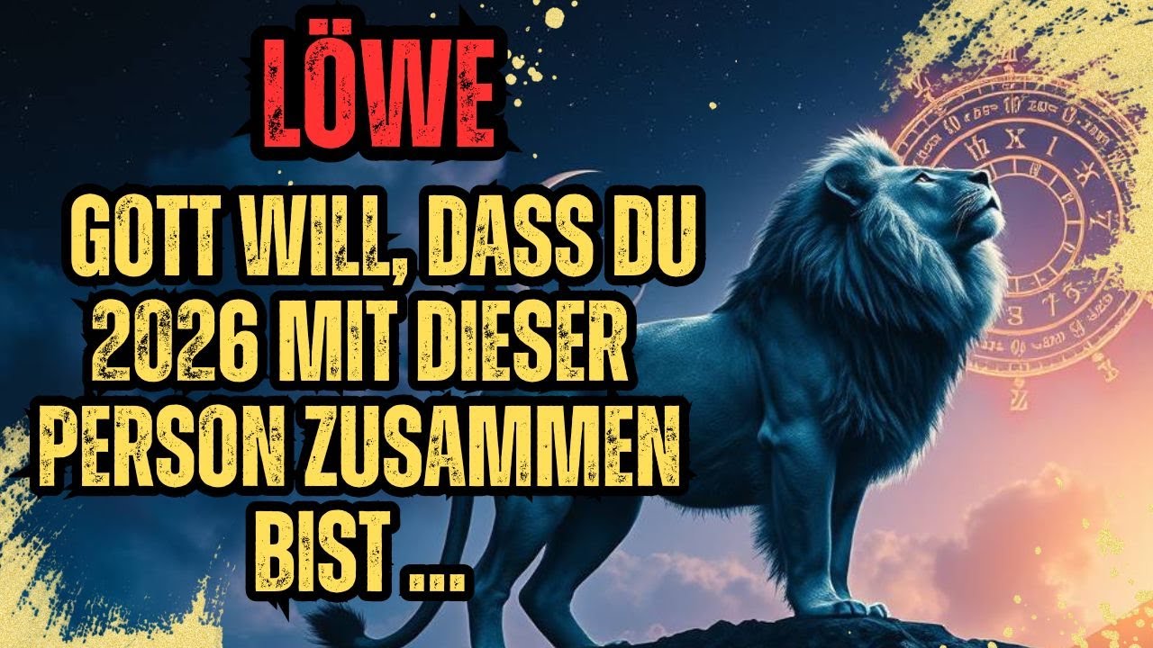 LÖWE, GOTT WILL, DASS DU 2026 MIT DIESER PERSON ZUSAMMEN BIST …