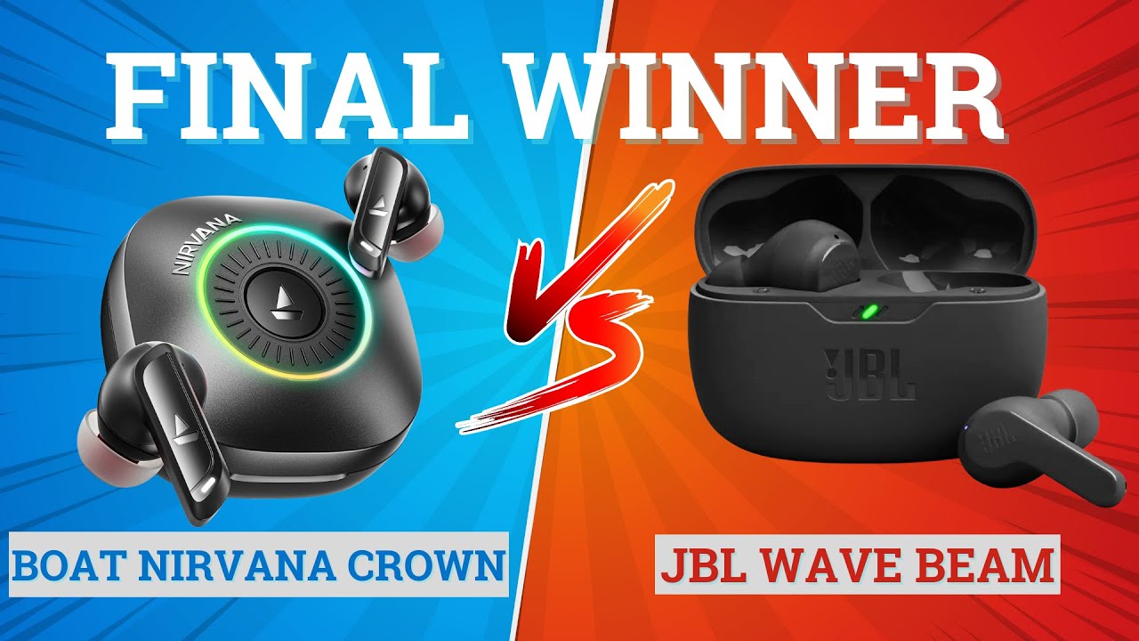 Наушники Boat Nirvana Crown против JBL Wave Beam ⚡ Полное сравнение ⚡ Лучшие для музыки, басов и ...