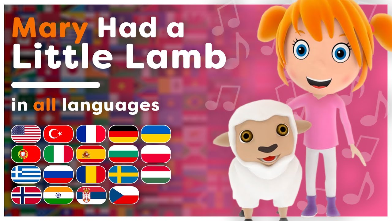 Mary Had a Little Lamb! | All languages! | Classic Nursery Rhymes | Hey Kids Worldwide