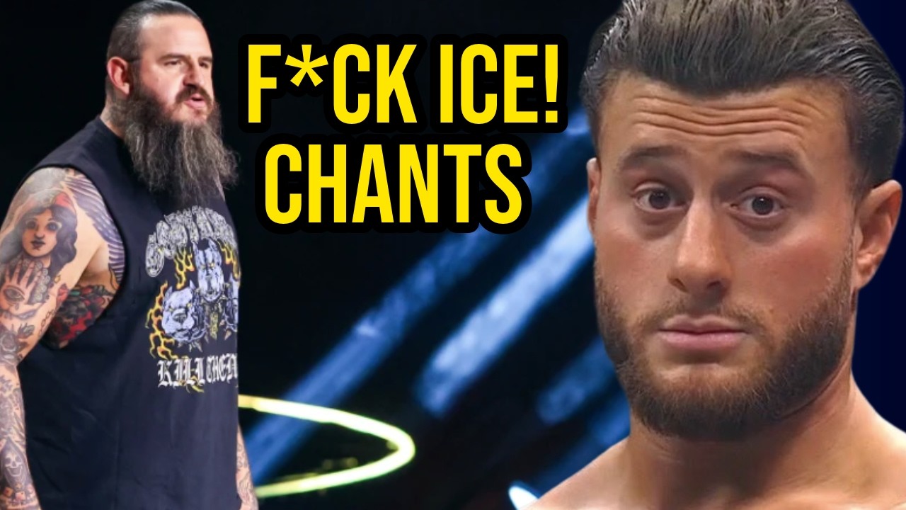 FOOTAGE - AEW fans chanted ANTI ICE SLUR before MAIN EVENT on Dynamite - would you see this in WWE?
