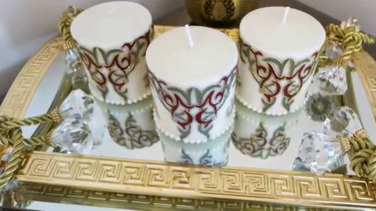 Personalised Mini Candles- Islamic/Arabesque Theme