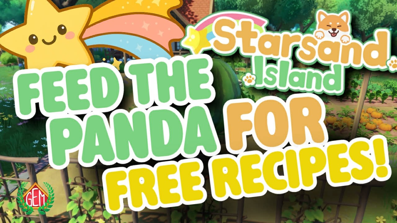 На острове Звёздный Песок накормите панду и получите награду!