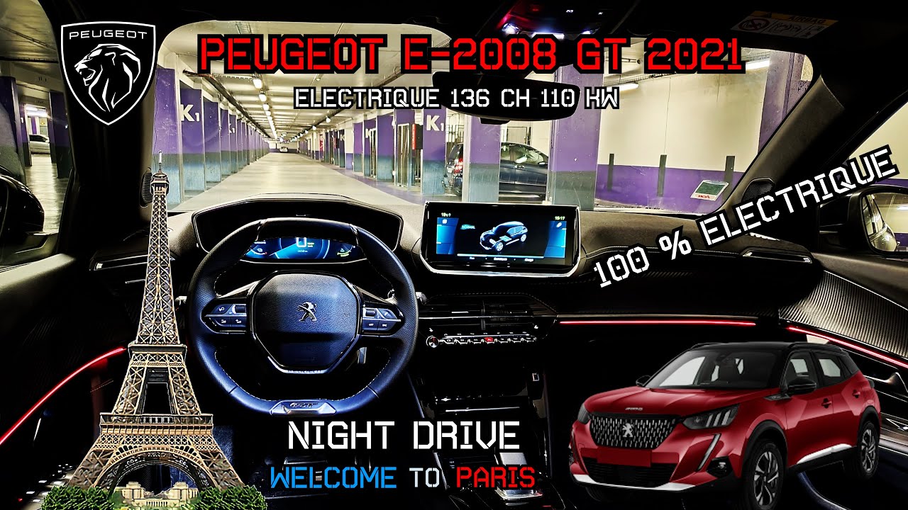 Peugeot e-2008 GT Crazy Ambient Lights | POV Night Drive