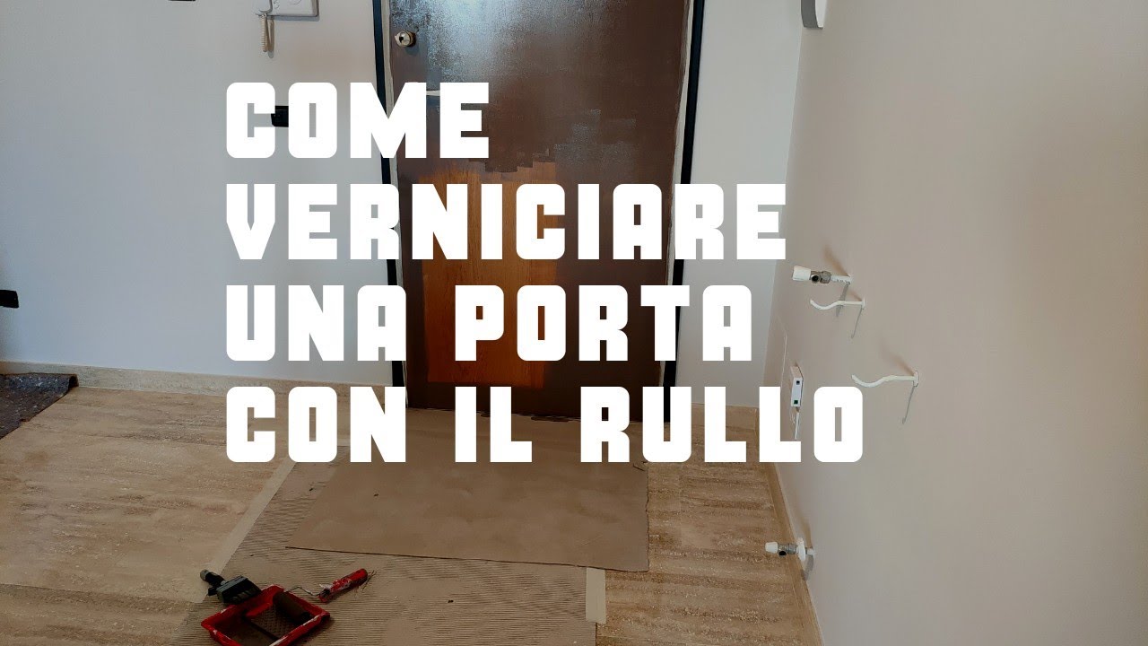 Come verniciare una porta con il rullo