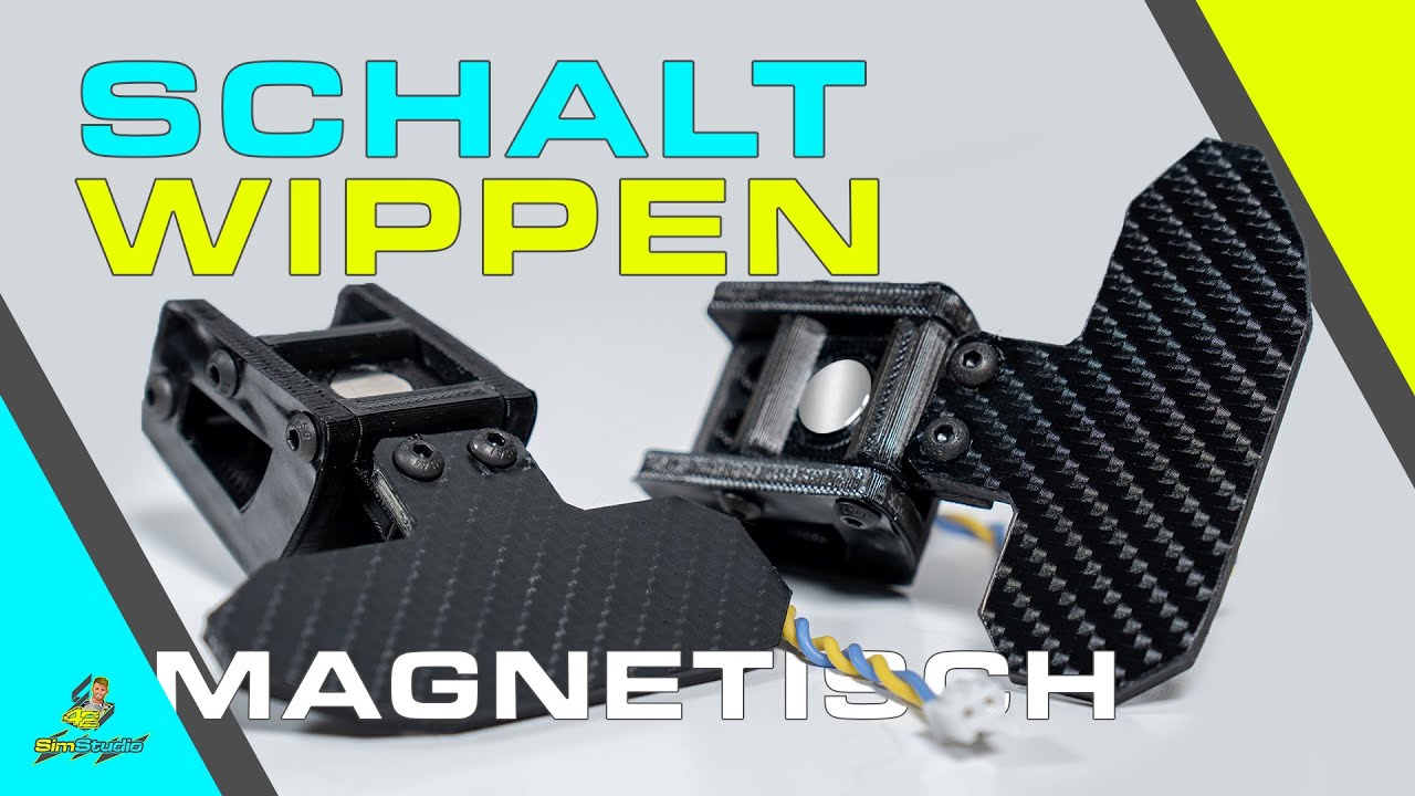 DIY SCHALTWIPPEN mit MAGNETEN für SIMRACING - PADDLESHIFTER