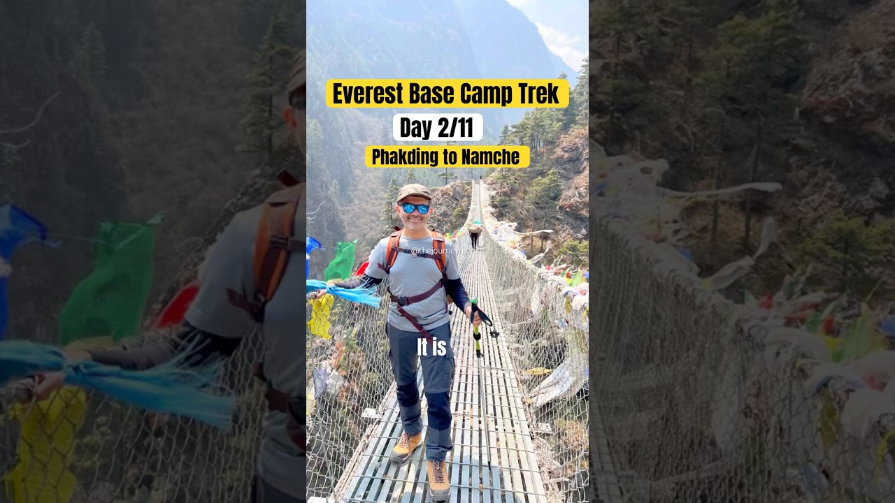Everest Base Camp Trek Day 2 | Phakding to Namche Bazar | EBC trek Series
