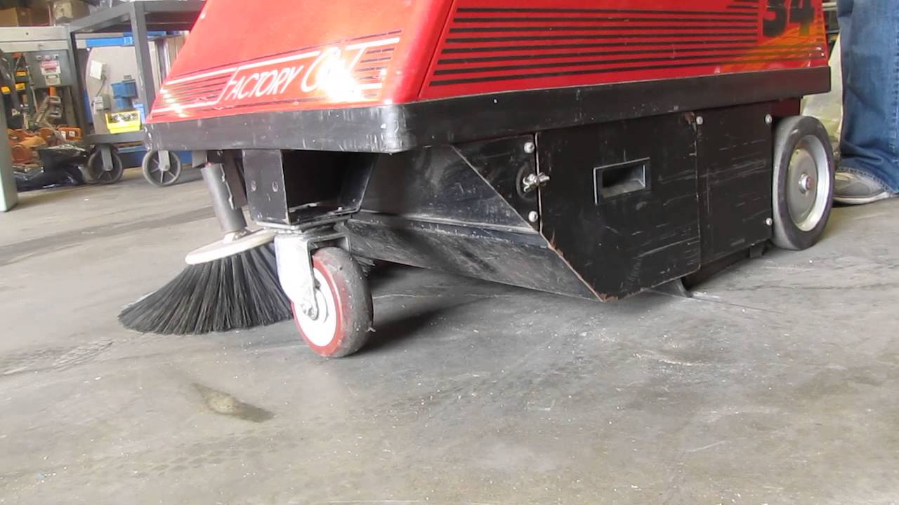 Factory Cat 34 Walk Behind Electric Floor Sweeper 690 Hours