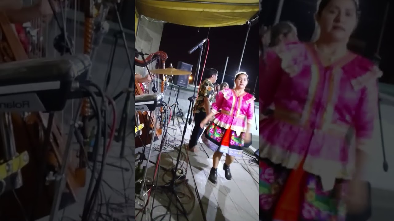El jaranero de cochanarca Chino Villanueva junto a Lucio en el arpa 🎵🎤🇵🇪 08/02/26