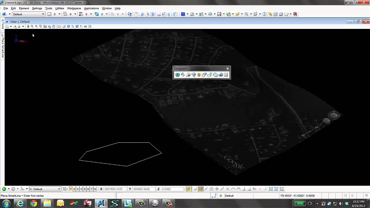 Google Earth & MicroStation Part 2- Importing Google Earth Image