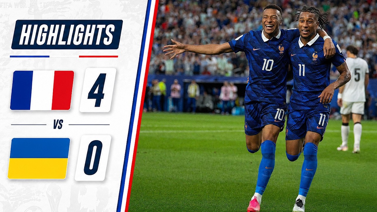 MBAPP&Eacute; & OLISE SHOW 😱 FRANCE 4-0 UKRAINE | HIGHLIGHTS