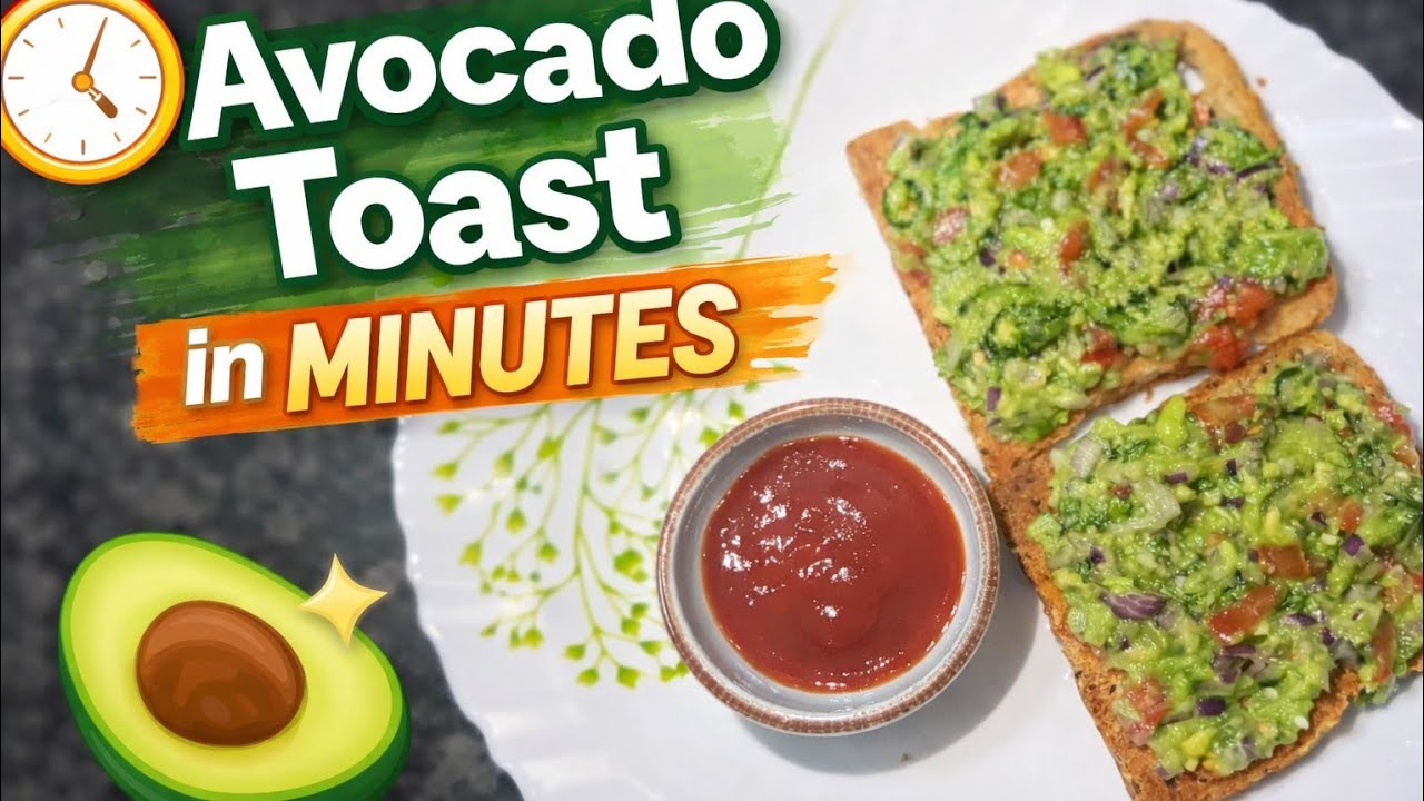 5 mins Avacado Toast Recipe🥑🥑Creamy, zesty, and ready in minutes.#healthy#easybreakfast