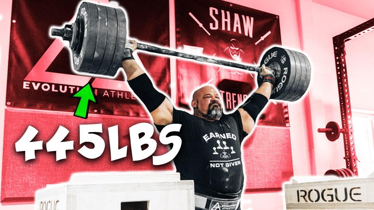 445LB BEHIND THE NECK PRESS