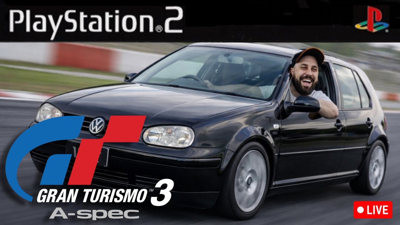 Gran Turismo 3 Jogando a campanha direto do PS2 em busca dos 100%! [LIVE]