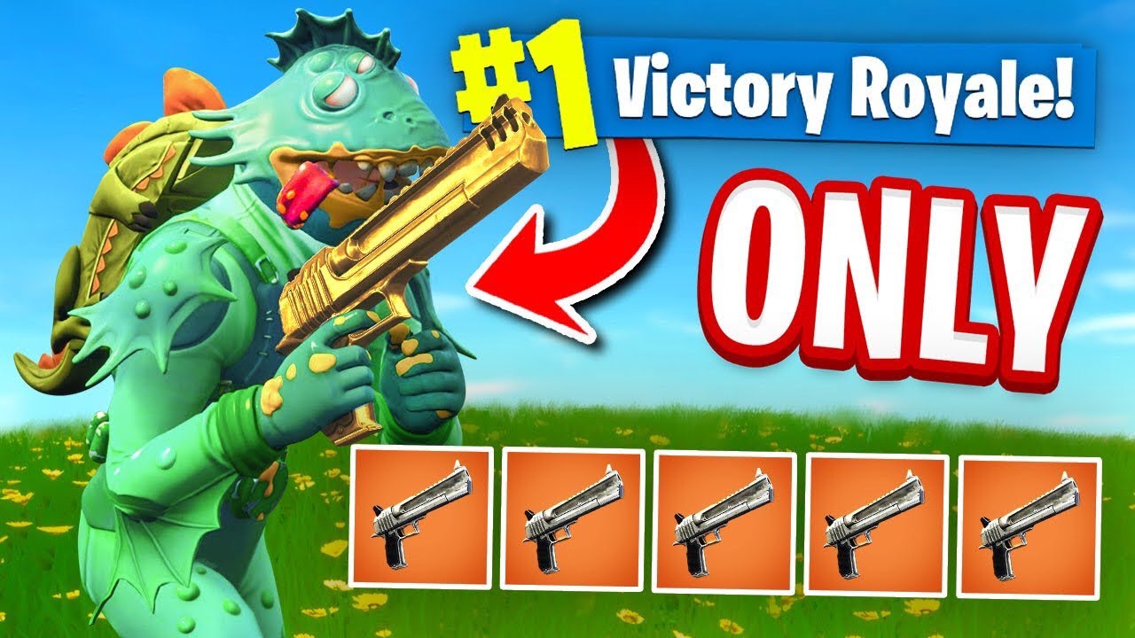 ИСПОЛЬЗУЙТЕ *ТОЛЬКО* РУЧНУЮ ПУШКУ, ЧТОБЫ ПОБЕДИТЬ в Fortnite Battle Royale (Испытание)