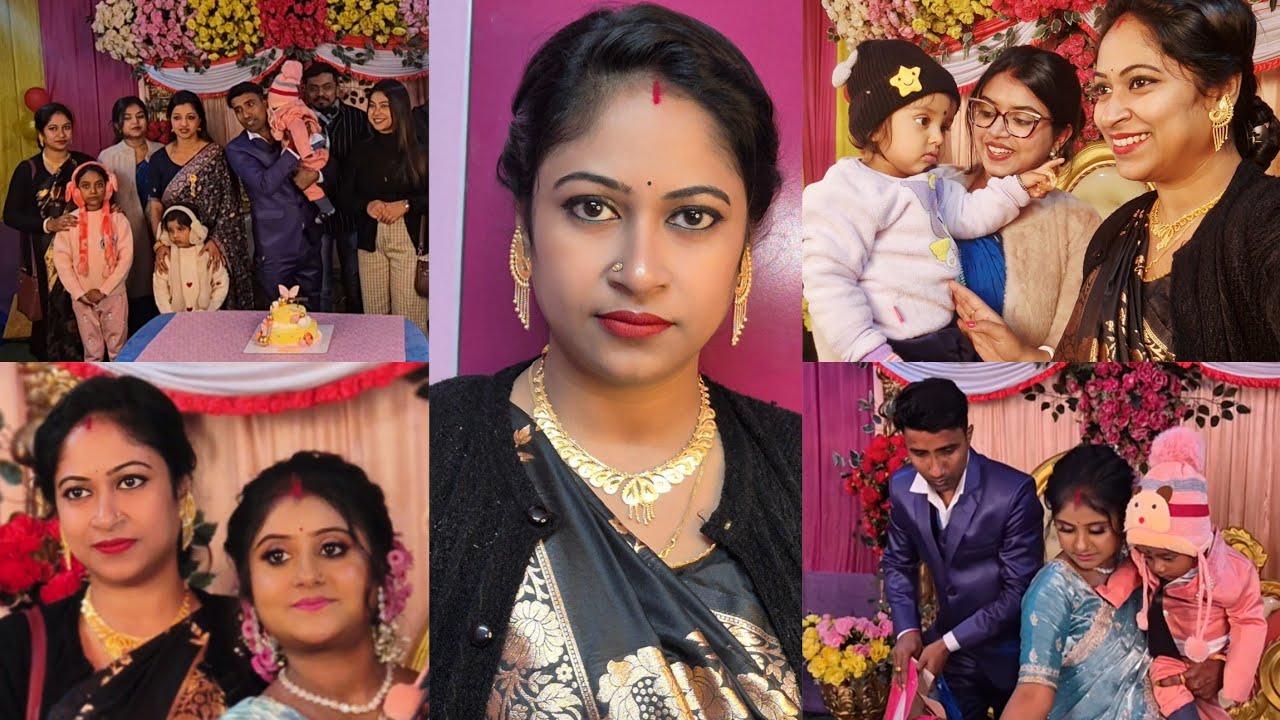 প্রিয় বান্ধবীর ছেলের আজ অন্নপ্রাশন,সেজেগুজে উপহার নিয়ে চললাম নিমন্ত্রণ বাড়িতে।দেখো কারা এসেছে😍