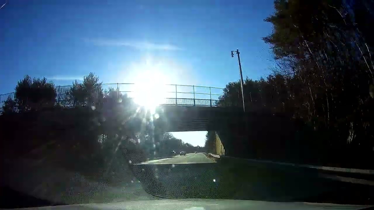 Driving along I 95 South in Massachusetts
