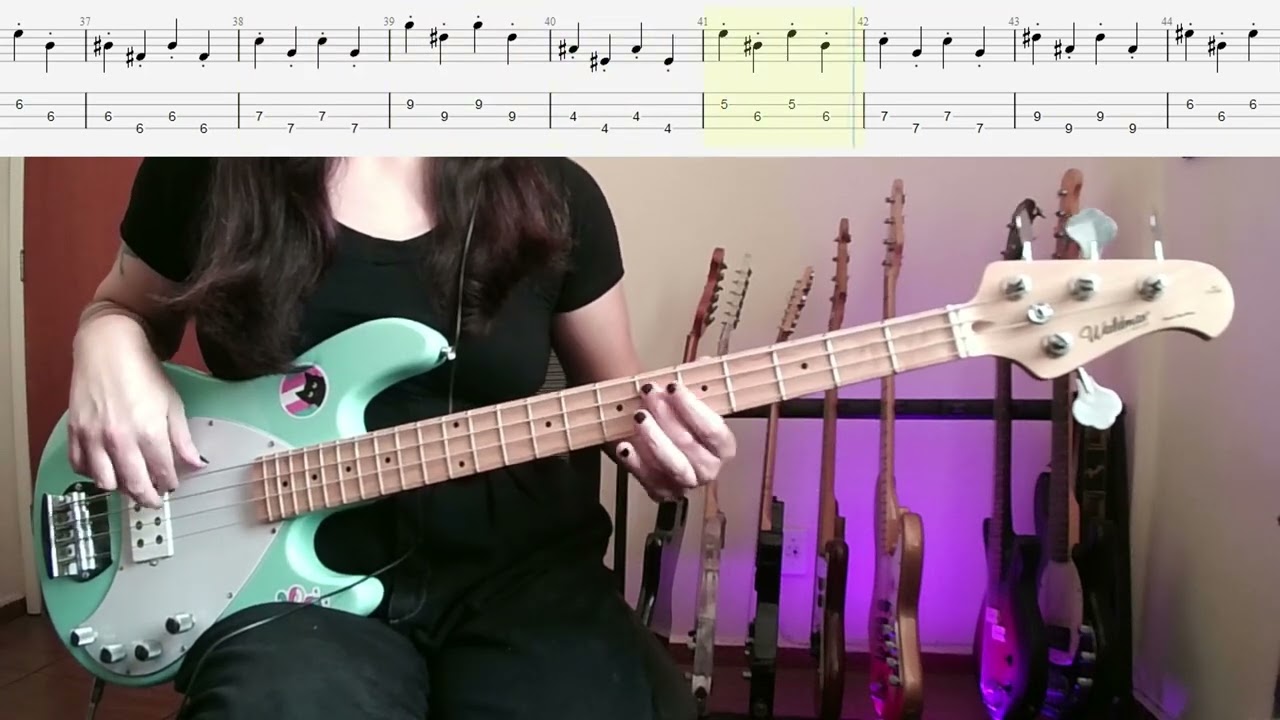 DELTARUNE Chapter 1 - THE WORLD REVOLVING (Bass Cover With Tabs)