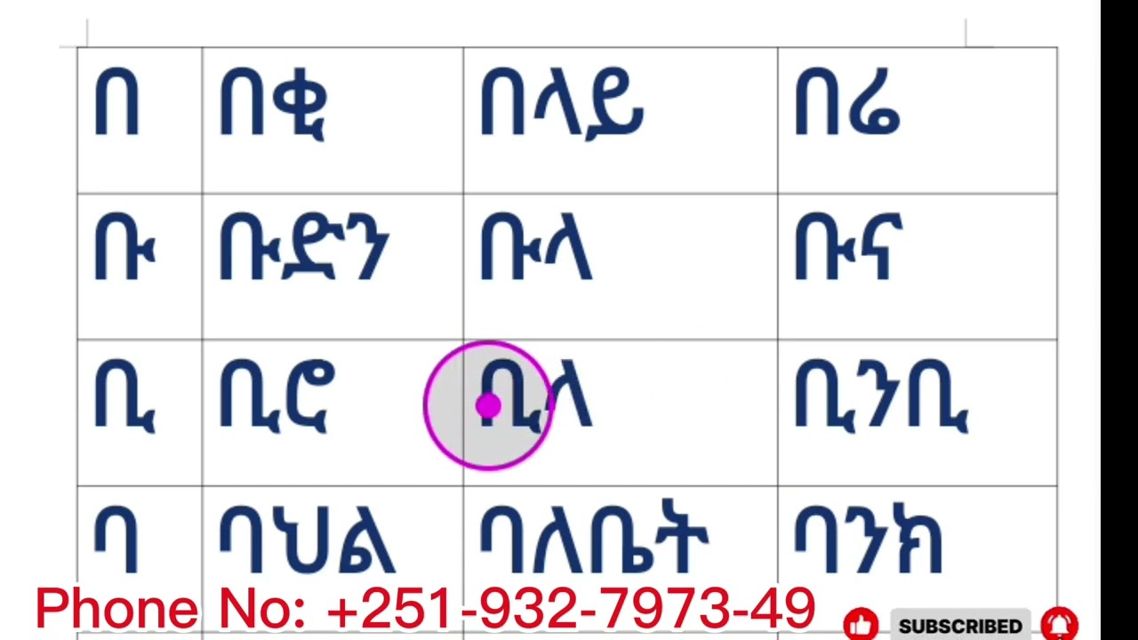 አማርኛ ቃላት በ ፊደል በ ቤተሰብ