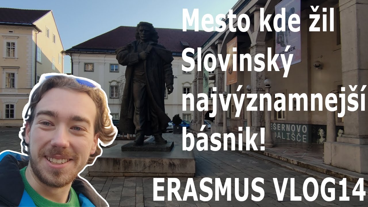 Kranj (Slovinsko [ERASMUS VLOG])Part 14 Mesto kde žil Slovinský najvýznamnejší básnik!