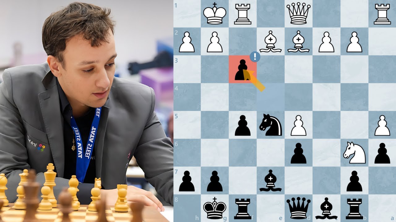 GM Supi parte pra cima do Super GM Chinês Wei Yi de 2700+! Copa do Mundo 2023
