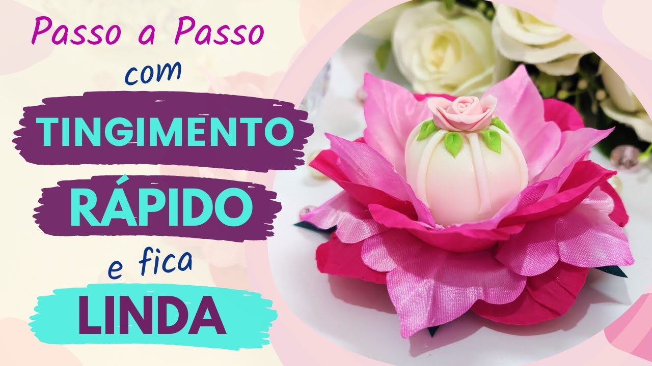 Como Tingir o Cetim para Fazer Forminha (Frisador Rosa Conj. 4º Modelo)