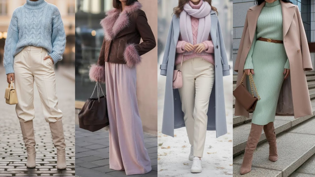 Colores Suaves que DOMINARÁN el Invierno 2026  /Outfits Elegantes